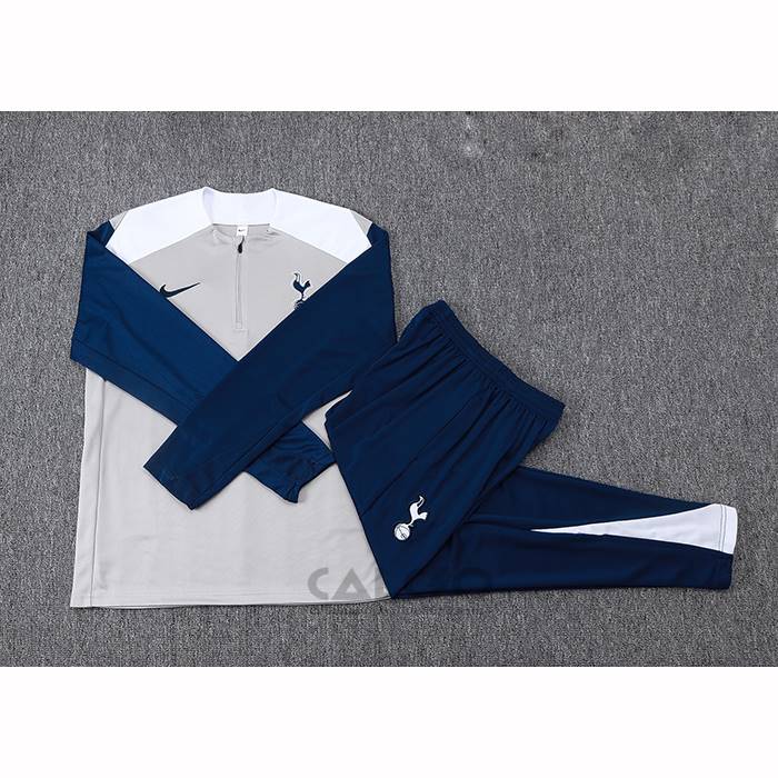 Tuta da Track di Felpa Tottenham Hotspur Bambino 2025-2026 Grigio Blu